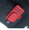 Set de două suporturi auto pentru ochelari, carduri, bilete și pix cu prindere magnetică, plastic rezistent și piele artificială 6