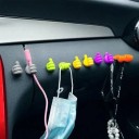 Set de două suporturi autoadezive pentru cabluri, ochelari și obiecte mici, în formă de mână cu degetul mare în sus, din cauciuc 6