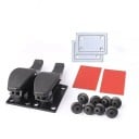 Set de două suporturi pentru mașină pentru portbagaj, suport universal pentru umbrele, genți, undițe, plastic ABS, montare prin lipire sau prin șuruburi 3