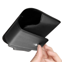 Set de două suporturi pentru ochelari, carduri și bilete auto cu ventuză rotativă la 360 de grade din plastic ABS PVC rezistent de culoare neagră 2