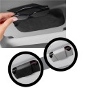 Set de două suporturi pentru ochelari, carduri și bilete auto cu ventuză rotativă la 360 de grade din plastic ABS PVC rezistent de culoare neagră 6