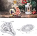 Set de forme din silicon pentru realizarea decorațiunilor de Crăciun Copac cu stea și suport Formă pentru turnare rășină epoxidică 5