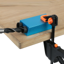 Set de găurire în unghi pentru lemn la 15° cu opritoare și burghie de 6/8/10 mm, adaptoare de localizare albastre, limitatoare, clemă pentru cheie, set de 15 piese 3