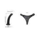 Set de ham cu curele din piele artificială premium cu vibrator din silicon în formă de penis de 12,5 cm, potrivire fermă, bretele reglabile, ambalaj discret 2