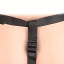 Set de ham cu curele din piele artificială premium cu vibrator din silicon în formă de penis de 12,5 cm, potrivire fermă, bretele reglabile, ambalaj discret 6