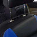 Set de huse auto pentru 5 locuri 9 piese Universale huse din piele artificială cu spumă PE pentru scaunele din față și din spate 21