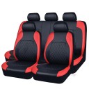 Set de huse auto pentru 5 locuri 9 piese Universale huse din piele artificială cu spumă PE pentru scaunele din față și din spate 13