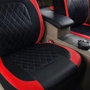 Set de huse auto pentru 5 locuri 9 piese Universale huse din piele artificială cu spumă PE pentru scaunele din față și din spate 17
