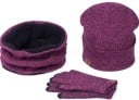 Set de iarnă cu căciulă, fular și mănuși tactile pentru femei și bărbați. Complect tricotat din bumbac. Fular cu căptușeală din pluș. 7