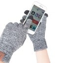 Set de iarnă cu căciulă, fular și mănuși tactile pentru femei și bărbați. Complect tricotat din bumbac. Fular cu căptușeală din pluș. 9