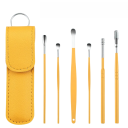 Set de instrumente de curățare a urechilor, 6 bucăți, cu carcasă, răzuitoare multifuncționale din oțel inoxidabil, îndepărtarea cerii, instrumente de igienă casnică 9