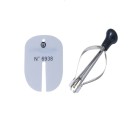 Set de instrumente de îndepărtare manuală cu disc de protecție Bergeon 6938 și clemă de 9,5x1,6 cm pentru lucrul delicat cu cadranul 1