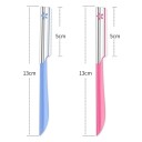Set de lame pentru îngrijirea sprâncenelor 5 buc precise tăietoare 13 cm cu capac de protecție pentru conturarea sprâncenelor și a firelor fine 2