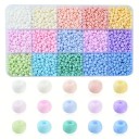Set de mărgele 17 x 10 x 2 cm Cutie cu 15 culori separate Mărgele în compartimente pentru fabricarea bijuteriilor Mărgele colorate pentru brățări 1
