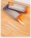 Set de periuțe interdentare 60 buc 2în1 periuță și cârlig realizare din plastic cutie portocalie pentru curățarea zilnică a dinților 3