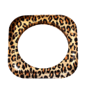 Set de pulseras de madera para mujer forma rígida diámetro 6,5 cm madera natural pulseras lisas para superponer y uso diario 4