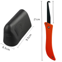 Set de scule de etanșare 9,5 x 6,5 cm Mistrie și racletă pentru silicon și poliuretan Chituire plăci ceramice Lemn Cărămizi Margini și adâncituri Renovare 7