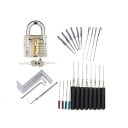 Set de scule de lăcătușerie 5 în 1, 15 piese, scule manuale din oțel inoxidabil, pentru scoaterea cheilor sparte, set de antrenament pentru scobitori 1