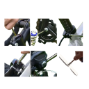 Set de scule multifuncționale pentru biciclete, 11 în 1, chei, șurubelnițe, tăietor de lanț, scule portabile din aluminiu, kit de reparații pentru biciclete de munte și șosea 8