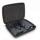 Set de semnalizatoare de pescuit HIRISI S7-2 cu receptor și LED-uri 2 semnalizatoare în husă cu fermoar din material ABS Negru pentru crap și pescuit 1