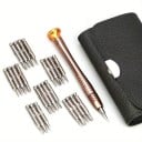 Set de șurubelnițe de precizie în carcasă de piele 24 de biți + mâner din aluminiu Unelte compacte pentru repararea ceasurilor și a electronicelor 5
