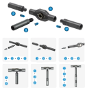Set de șurubelnițe magnetice 42 în 1 cu ratchet detașabil și biți preciși, un instrument multifuncțional pentru repararea electronicelor 2