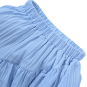 Set de vară pentru fete Tricou cu mânecă scurtă și fustă Făcută cu volane Decolteu rotund cu nasturi Completu elegant pentru fete 4