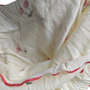 Set de vară pentru fetițe bej, top cu bretele subțiri și pantaloni scurți cu imprimeu de cireșe, decolteu rotund, set confortabil pentru vară 2