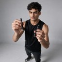 Set de ventiluri de aer pentru bicicletă CYCLAMI 2 bucăți cu capac și piuliță Lungime 65 mm Greutate 5,9 g Aluminiu Negru Pentru biciclete montane 2