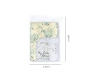 Set dekorativem Farbpapiers 30 Stück 110x160 mm Zarte Muster von Blumen und Ornamenten für Bastelarbeiten und zur Verschönerung 10