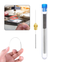 Set di 10 aghi di pulizia in acciaio inox da 0,3 mm per la manutenzione degli ugelli delle stampanti 3D Rimozione dei depositi e miglioramento 4