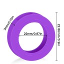 Set di 10 anelli colorati per chiavi Coperture in silicone identificative per chiavi Contrassegno colorato per facile riconoscimento delle chiavi 2