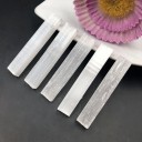 Set di 10 bastoncini di selenite naturali 50–60 mm Cristallo grezzo Pietra curativa Reiki Chakra Meditazione Decorazione in minerali 7