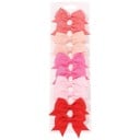 Set di 10 fermagli per capelli con fiocco 6,1 x 4,3 cm Fermagli eleganti a forma di fiocco Accessori colorati per capelli Per ragazze Donne 1