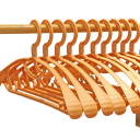 Set di 10 grucce in plastica con finitura antiscivolo Spalle larghe Grucce per abiti, giacche e cappotti Organizzazione dell'armadio 4