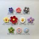 Set di 10 magneti decorativi a forma di fiori 3D per frigorifero di diverse dimensioni decorazioni magnetiche in plastica per la casa cucina 2