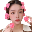 Set di 10 pezzi di bigodini in silicone senza calore per capelli Onde casuali Strumenti modellabili flessibili Due dimensioni Per tutte le lunghezze di capelli 2