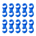 Set di 10 pezzi di clip rotanti per cavi del cambio 19,4x4x4 mm Guida per cavi e tubi Fibbia per cambio Bicicletta da montagna Accessori per ciclismo 1