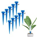 Set di 10 pezzi di punte autoirriganti per fiori Punte di irrigazione colorate per bottiglie PET con regolazione del flusso 4