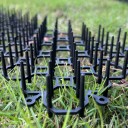 Set di 10 strisce con punte 49 x 14 cm Dispositivo da giardino per allontanare gatti e animali in plastica ABS con picchetti e 30 fascette 2