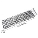 Set di 10 strisce con punte 49 x 14 cm Dispositivo da giardino per allontanare gatti e animali in plastica ABS con picchetti e 30 fascette 5