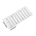 Set di 10 strisce di piombo 5 x 1 cm Pesi adesivi per bilanciare bastoni da golf e racchette da tennis Regolazione del peso per colpi più precisi 2