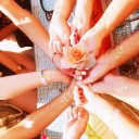 Set di 10 tatuaggi temporanei 5,5 x 5,5 cm Motivi dorati per addio al nubilato 2