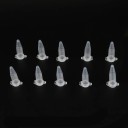 Set di 100 provette centrifughe in plastica da 1,5 ml con tappi e fondo appuntito per laboratori e campioni 5