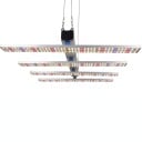 Set di 12 lampade da coltivazione LED 105 cm 240 W Cavi di collegamento e supporti metallici Diodi rossi e blu Per idroponica e coltivazione di piante 2