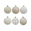 Set di 12 palline di Natale da 6 cm Sei decorazioni diverse con due pezzi ciascuna Decorazioni per albero di Natale Decorazioni natalizie 6 x 6 x 7 cm 3