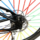 Set di 12 pezzi di tubi riflettenti autoadesivi per ruote 70x5 mm Elementi di sicurezza per raggi di biciclette Mountain bike Ciclismo notturno Visibilità 3