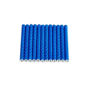 Set di 12 pezzi di tubi riflettenti autoadesivi per ruote 70x5 mm Elementi di sicurezza per raggi di biciclette Mountain bike Ciclismo notturno Visibilità 6