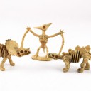 Set di 12 pezzi Figure di scheletri di dinosauri 9 cm Modelli di fossili in scala 1:200 Giocattolo educativo per bambini per giocare e giochi 8