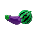 Set di 13 giocattoli da cucina in plastica con coltello, tagliere e piatto, frutta e verdura per bambini 2